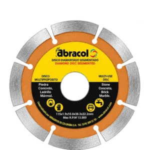 Disco Abracol diamantado segmentado 7 pulgadas para corte de concreto y mampostería