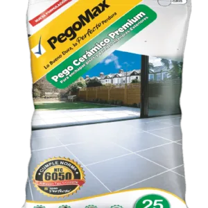 pegante premium para cerámica pego max 25 kg exterior e interior
