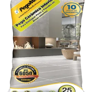 pegante para cerámica pego max c1 25 kg interior pisos y paredes