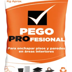 PEGO PROFESIONAL C1 adhesivo cerámico para instalación de pisos y paredes interiores