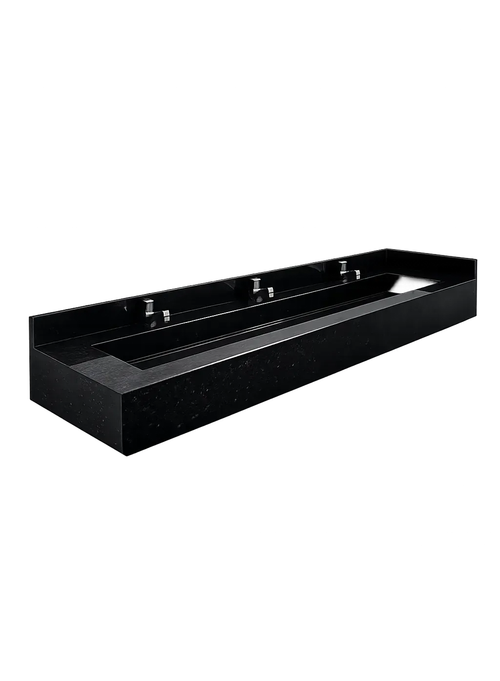 MESON DE GRANITO NEGRO PARA LAVAMANOS