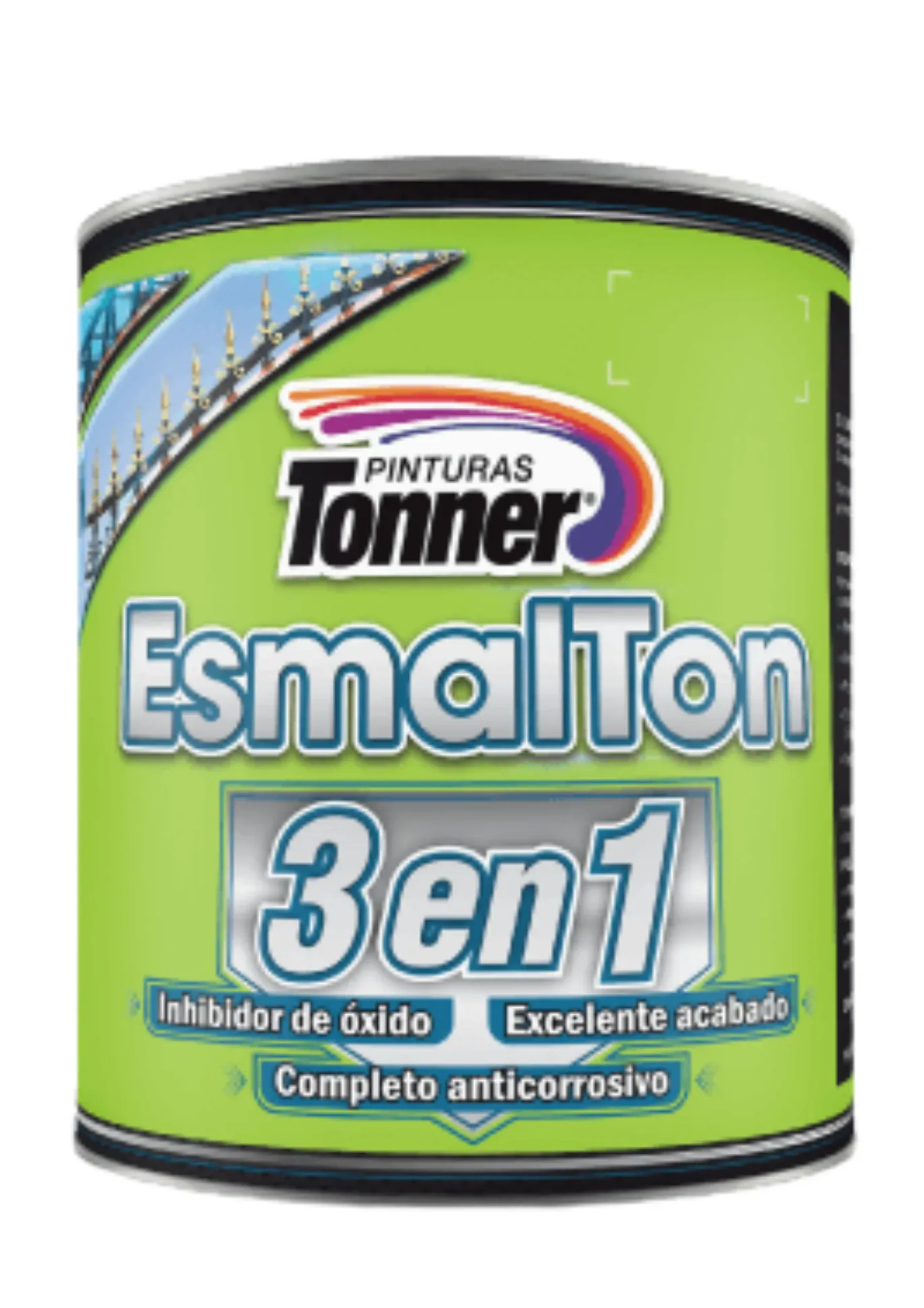 Envase de pintura Esmalton 3 en 1 Tonner brillante