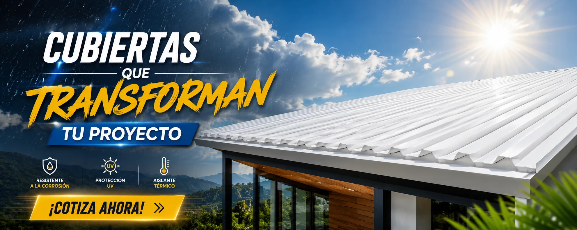 Cubiertas UPVC para proyectos de construcción